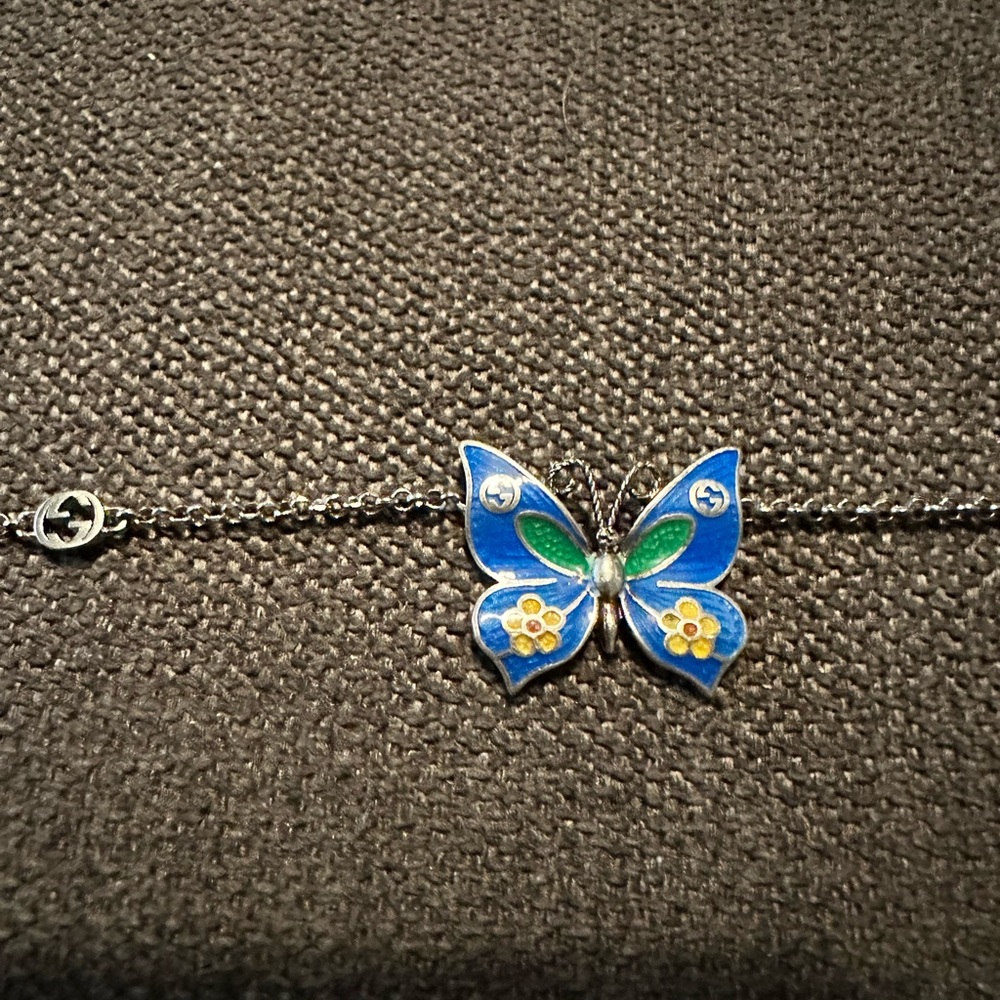 Authentic Gucci Love Parade Butterfly necklace.